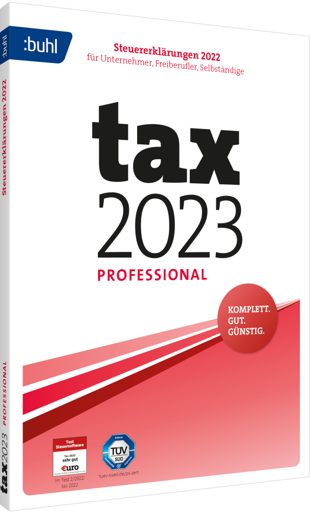 BUHL tax 2023  Professional (für das Steuerjahr 2022)